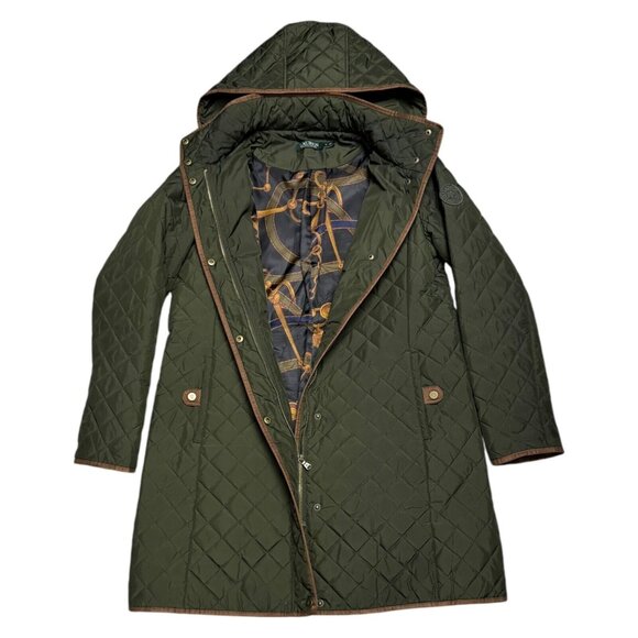 Lauren Ralph Lauren Jackets & Blazers - Lauren Ralph Lauren Luxury Designer Long Quilted Puffer Light Fall Spring Jacket